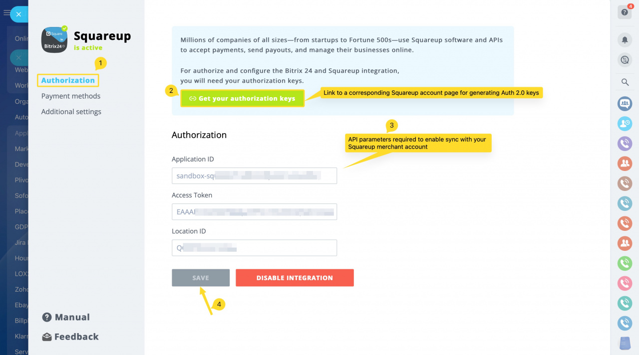Squareup Integration